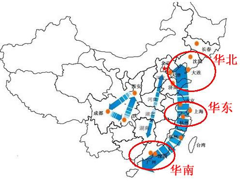 进口口岸分布图